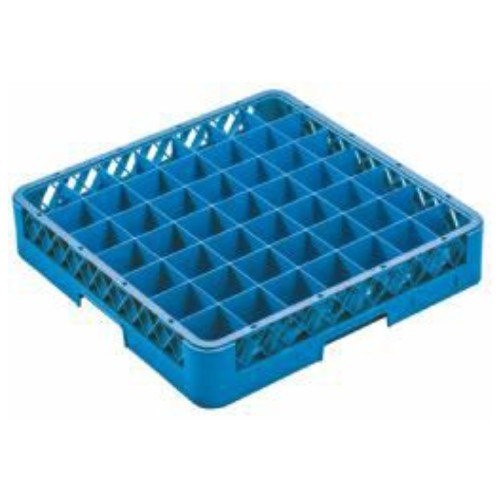 VAATWASKORF TBV VOETGLAZEN 49-VAKS | DIAM. 6,3CM. EN HGT. 16CM. | AFM. 50X50X18,5CM. CLEANINGRACK