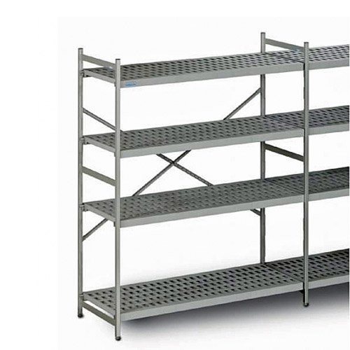 STELLINGKAST NORM 12 4-SCHAPPEN AFM. 150X40CM. HG. 180CM. TRAK HUPFER