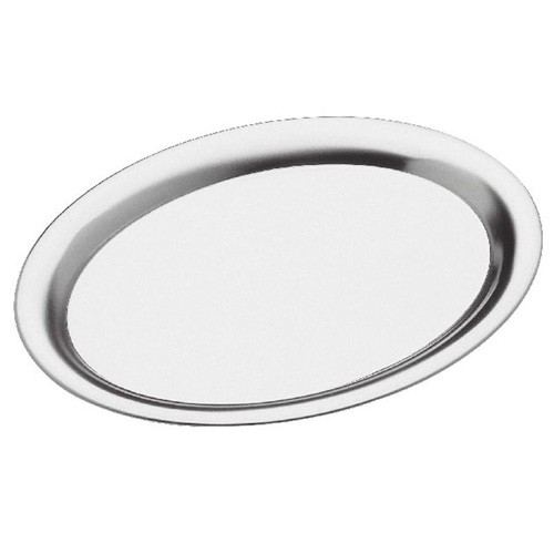 PLATEAU OVALE INOX 18/8 DIM. 20X15CM. Accessoires café et thé