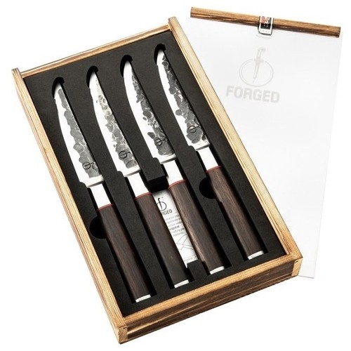 STEAKMESSEN 4-DELIG SEBRA FORGED SET Á 4 STUKS LAGUIOLE STYLE DE VIE