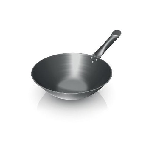 WOK MET VLAKKE BODEM B.PRO I-FLEX DIAM. 30CM. B.PRO