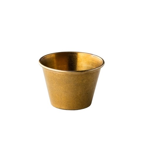 RAMEKIN DIAM. 6,2CM. INH. 80ML. VINTAGE RVS GOUD