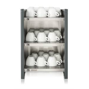 KOPPENWARMER WHK AFM. 349X400X542MM. KLEUR ANTRACIET STAINLESS DARK 230V-85W BRAVILOR