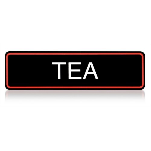 STICKER ZELFKLEVEND 'TEA' BRAVILOR