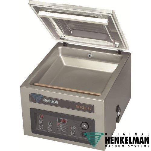 VACUUMVERPAKKINGSMACHINE BOXER 35 RVS/TAFELMODEL, AFM. 44X55X42CM. VERMOGEN 230V-1-50Hz/0,55 kW