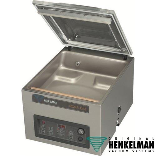 MACHINE D'EMBALLAGE SOUS VIDE BOXER 42XL ACIER INOXYDABLE/MODÈLE DE TABLE, DIMENSIONS. 48X61X47CM. PUISSANCE 230V-1-50Hz/0.55kW