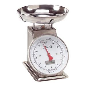 BALANCE DE CUISINE AVEC BOL ROND HEAVY DUTY MAX. 12KG. acier inoxydable