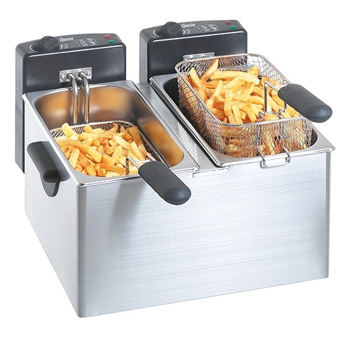 FRITEUSE MINI III CONT. 2X4LTR. AFM. 400X540X280MM. 230V/4.4KW BARTSCHER