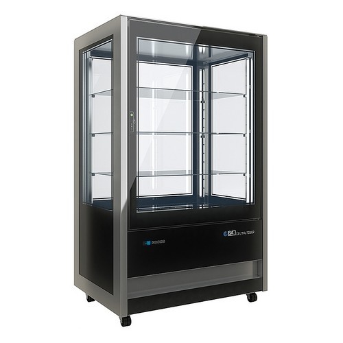 VITRINE RÉFRIGÉRÉE PANORAMIQUE LH 925 RV/TB-TN DIM. 930X745X1611MM. 230V/1000W NORDCAP