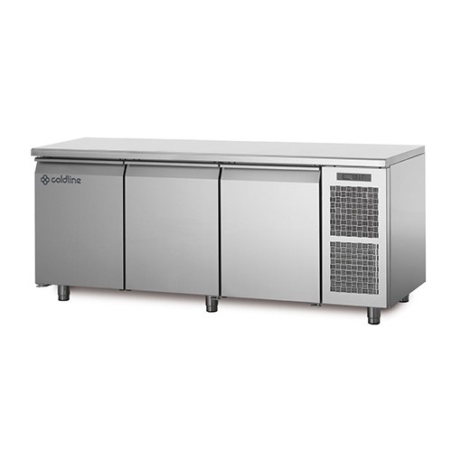 KOELWERKBANK 3-DEURS TP17/1M AFM. 178X70X85CM. 230V/250W COLDLINE