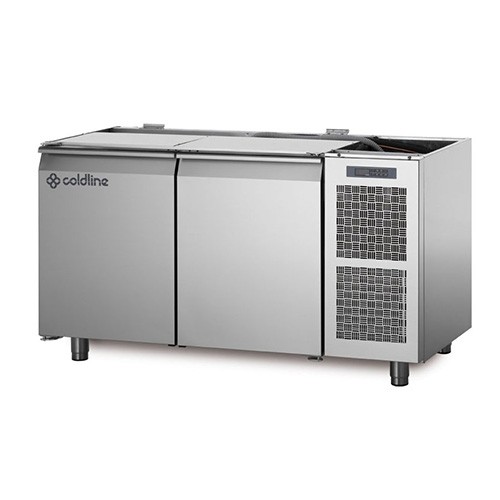 VRIESWERKBANK 2-DEURS TS13/1B AFM. 130X68X81CM. 230V/850W COLDLINE