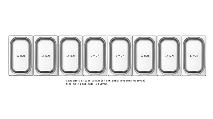 SALADIERE COLDLINE YP18/8N 
1/4GN ZONDER DEKSEL