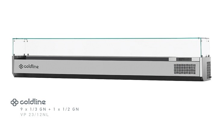 SALADIERE COLDLINE VP23/12NL 
1/3GN MET VITRINE