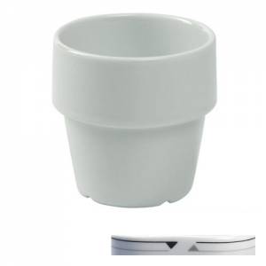 MELKBEKER NORDIKA/OCEAN INH. 22CL. KLEUR WIT M/DECOR DELTA NOVA