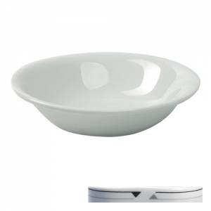 CEREALSCHAAL ROND DIAM. 16,5CM. KLEUR WIT M/DECOR DELTA NOVA