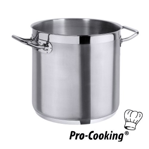 KOOKPAN HOOG INH. 25L. DIAM. 32CM. HG. 33CM. RVS 18/10 PRO-COOKING