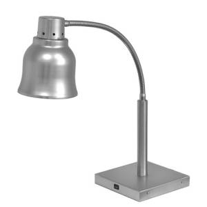 LAMPE CHAUFFANTE SUR SOCLE DIM. 22X22X65CM. 230V/250W en acier inoxydable