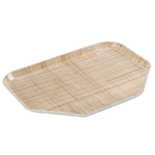 DIENBLAD TRAPEZIUM RATTAN 'CAMTRAY' AFM. 45,7X35,6 CM. KLEUR 204 JUTE CAMBRO