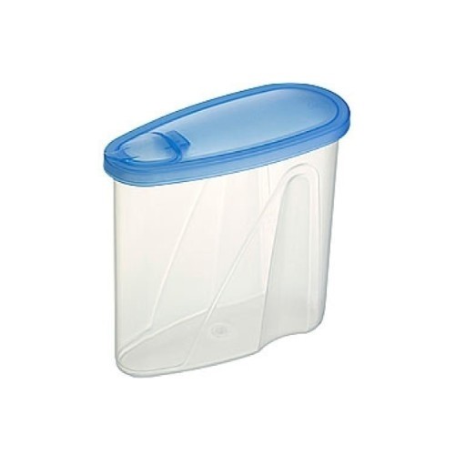 VOORRAADBUS/STROOIDOOS CLUB CUISINE INH. 0,90LTR. KLEUR TRANSPARANT/BLAUW SUNWARE