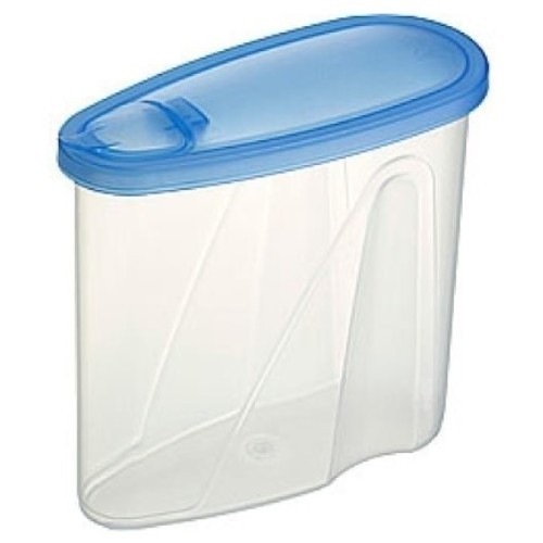 VOORRAADBUS/STROOIDOOS CLUB CUISINE INH. 0,90LTR. KLEUR TRANSPARANT/BLAUW SUNWARE