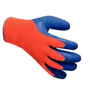 DIEPVRIESHANDSCHOEN KLEUR ORANJE/BLAUW PER PAAR TOT -20ºC.