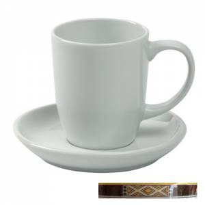 KOFFIESCHOTEL BERN KLEUR WIT M/DECOR EGYPTO BROWN NOVA