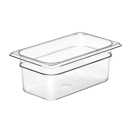 RÉCIPIENT GASTRONORM POLYCARBONATE SANS COUVERCLE GN 1/4-100MM. PROFOND