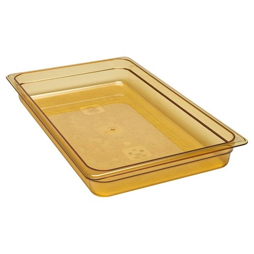 GASTRONORMBAK HOT-PAN ZONDER DEKSEL GN 1/1-65MM. DIEP KLEUR AMBER CAMBRO