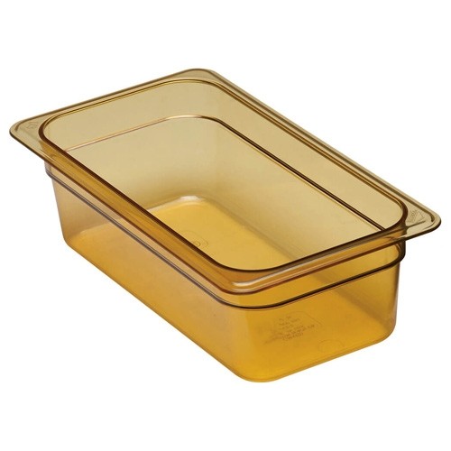 GASTRONORMBAK HOT-PAN ZONDER DEKSEL GN 1/3-100MM. DIEP KLEUR AMBER CAMBRO