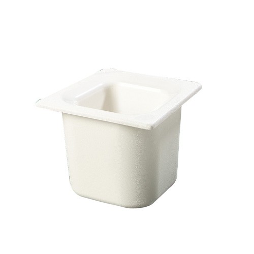 COLDMASTER PLAQUE GASTRO NORME GN 1/6 DIM. 17.6X16.2X(H)15CM. INH. 14,2 litres. COULEUR PLASTIQUE BLANC