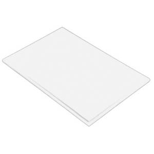 SNIJPLANK BASIC KLEUR WIT AFM. 50X30X1,5CM. POLYETHYLEEN PRO-COOKING