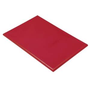 SNIJPLANK BASIC KLEUR ROOD AFM. 50X30X1,5CM. POLYETHYLEEN PRO-COOKING