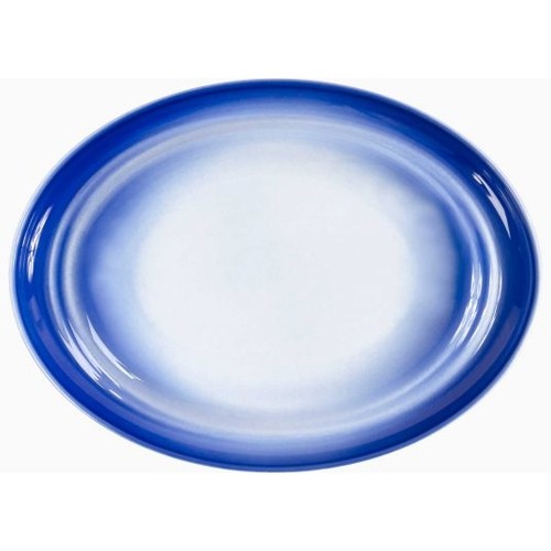 ASSIETTE OVALE DIM. 38X28CM. AGMA COULEUR MARINO NOVA