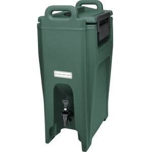 ULTRA CAMTAINER UC500 MET NO DIP KRAAN INH. 19,9 LITER AFM. 42,5X30CM. HGT. 68CM.  KLEUR GRANITE GREEN CAMBRO