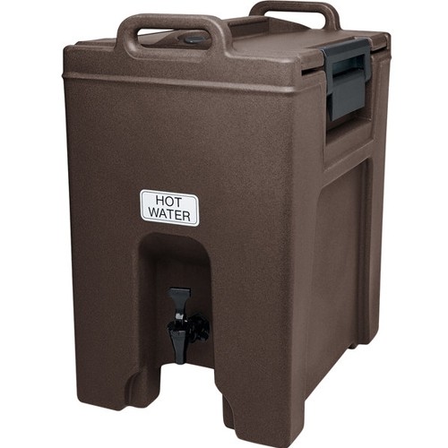 ULTRA CAMTAINER UC1000 MET NO DIP KRAAN INH. 39,7 LITER AFM. 52X41,5CM. HGT.65,5CM. KLEUR DARK BROWN CAMBRO