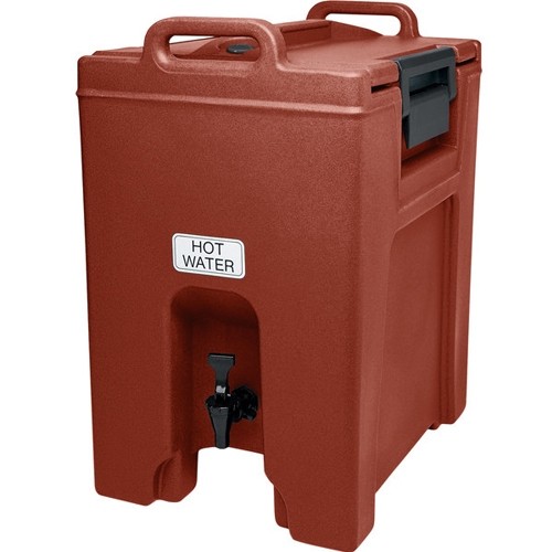 ULTRA CAMTAINER UC1000 MET NO DIP KRAAN INH. 39,7 LITER AFM. 52X41,5CM. HGT.65,5CM. KLEUR BRICK RED CAMBRO