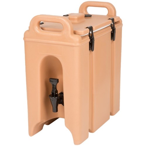 CAMTAINER 250LCD SANS ROBINET DIP CONT. DIMENSIONS DE 9,4 LITRES 42X23CM. HGT.47CM. COULEUR BEIGE CAFÉ CAMBRO