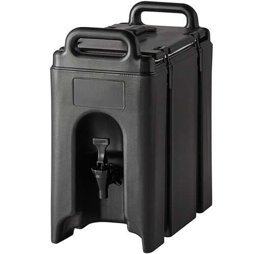 CAMTAINER 250LCD MET NO DIP KRAAN INH. 9,4 LITER AFM. 42X23CM. HGT.47CM. KLEUR BLACK CAMBRO