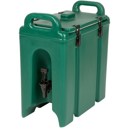 CAMTAINER 250LCD MET NO DIP KRAAN INH. 9,4 LITER AFM. 42X23CM. HGT.47CM. KLEUR GREEN CAMBRO