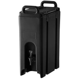 CAMTAINER 500LCD MET NO DIP KRAAN INH. 18 LITER AFM. 42X23CM. HGT.62CM. KLEUR BLACK CAMBRO