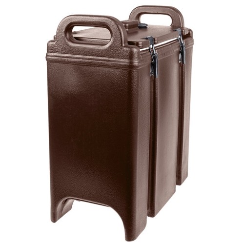 CAMTAINER 350LCD ZONDER NO DIP KRAAN INH. 12,7 LITER AFM. 42X23CM. HGT. 47CM. KLEUR DARK BROWN CAMBRO