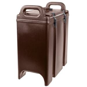 CAMTAINER 350LCD ZONDER NO DIP KRAAN INH. 12,7 LITER AFM. 42X23CM. HGT. 47CM. KLEUR DARK BROWN CAMBRO