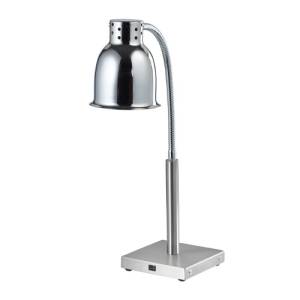 LAMPE CHAUFFANTE AVEC PLAQUE DE BASE EN ACIER INOXYDABLE DIM. 20X20X70CM. 230V/250W SCHOLL