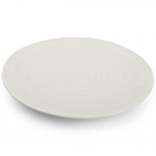 PLAT BORD DIAM. 29CM. WHITE CELEST CHIC