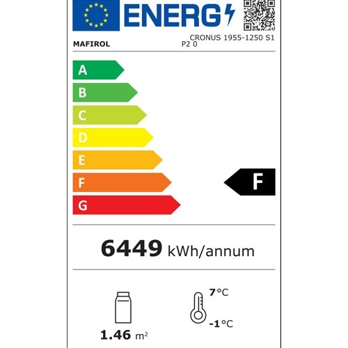 REFROIDISSEMENT MURAL CRONUS 1250 COULEUR RAL9005 (NOIR) DIM. 131X74X199.4CM. MOBILE 230V/1930W MAFIROL