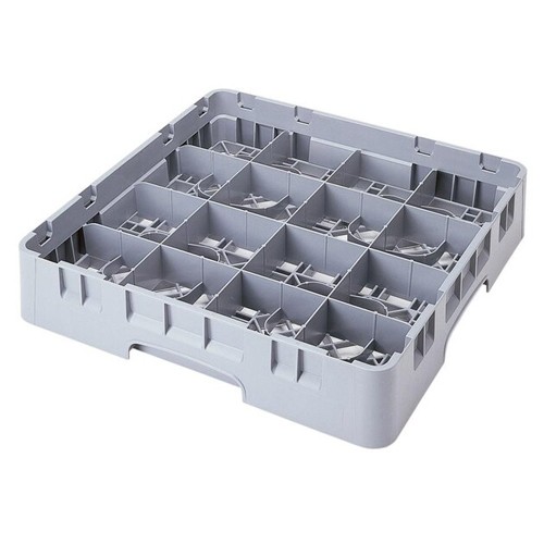 PANIER POUR TASSES 16 COMPARTIMENTS DIM. 50X50X10.1CM. COULEUR GRIS CAMBRO CAMRACK