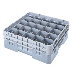 PANIER VERRE V/ VERRES SUR PIED 25 COMPARTIMENTS DIM. 50.4X50.4X18.4CM. COULEUR GRIS CAMBRO CAMRACK