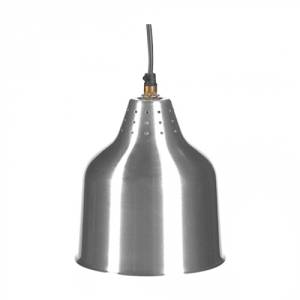 WARMTELAMP DIAM. 18CM. HGT. 26-126CM. 230V/250W ZILVER ALUMINIUM 