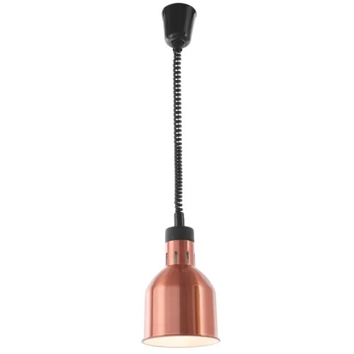 WARMTELAMP VERSTELBAAR DIAM. 17,5CM. HGT. 70-150CM. 230V/250W KOPER ALUMINIUM HENDI