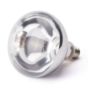 INFRAROODLAMP WARMTELAMP E27 250W. TRANSPARANT GLAS 